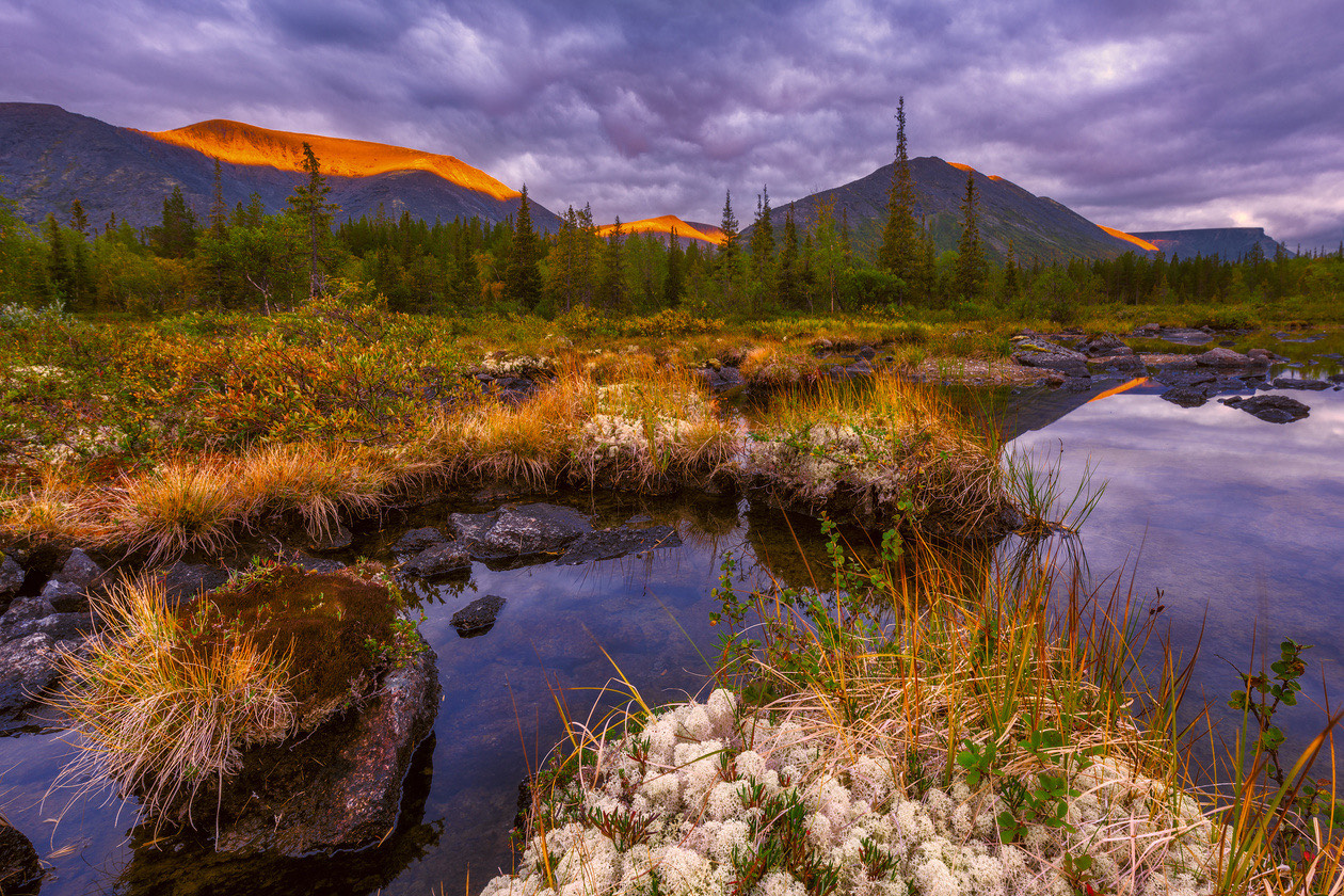 Landscape shot with a polarizing filter