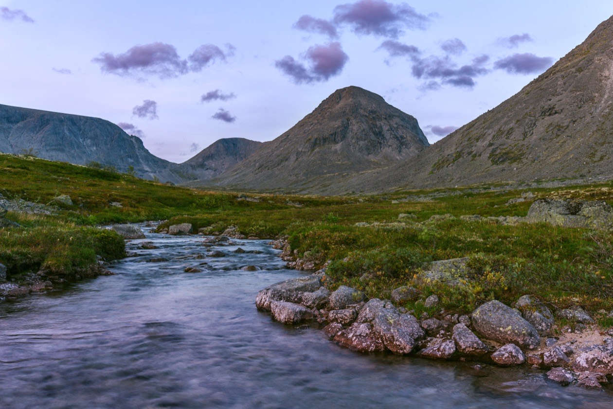 The same water without a polarizing filter, covered with reflections