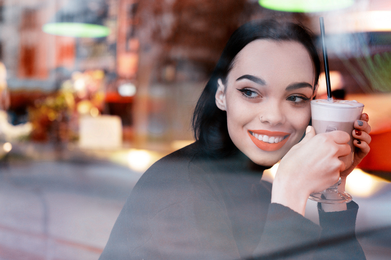 Portrait shot with a polarizing filter